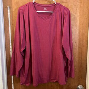 🐻Size 3X(24/26W) - Lands' End - Mauve 3/4 Sleeve Knit Pullover